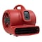 Xpower Air Mover W/ GFCI Power Outlets for Daisy Chain, 1/3 HP, 2400 CFM, 3.8 Amps, 4 Positions, 3 Speeds X-600A-Red - alternate 1